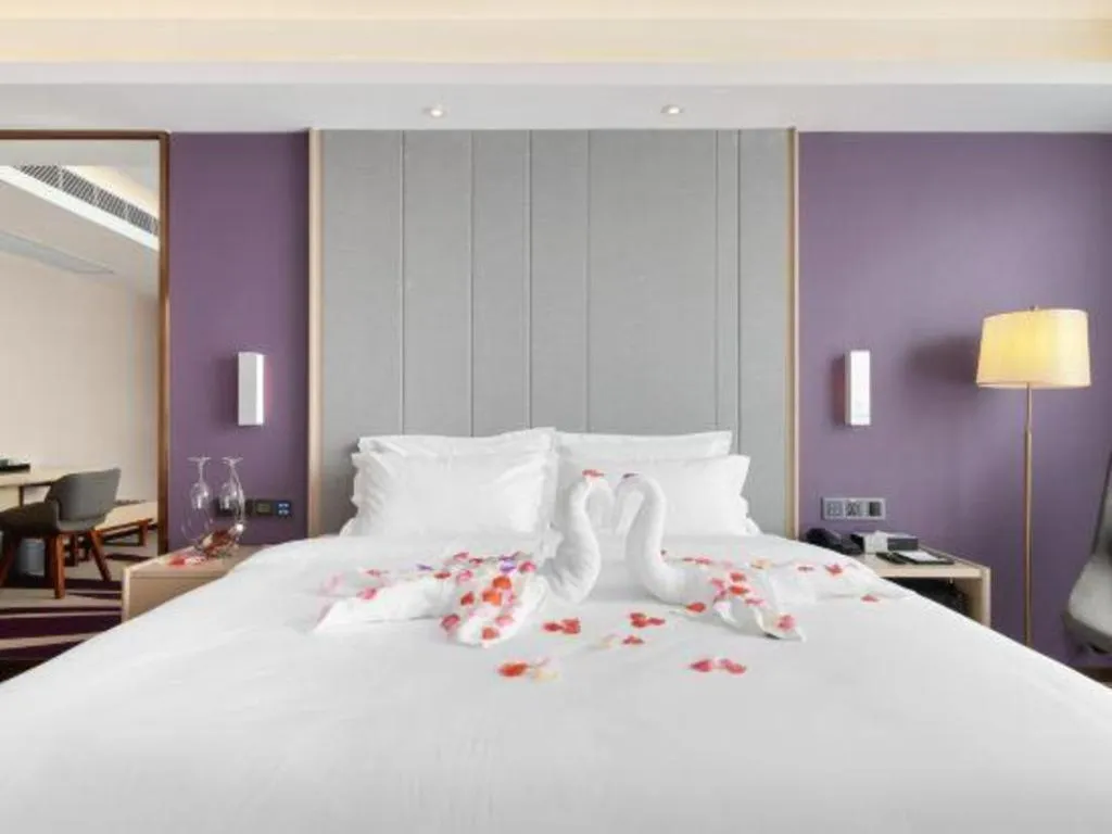 Bed in Lavande Hotel Guangzhou Jiahewanggang Metro Station Konggang Avenue Jinbo Plaza