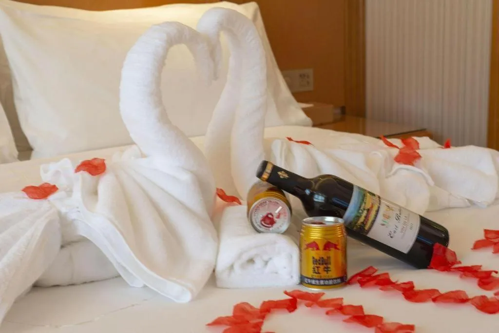 Bed in Vienna Hotel Zhengzhou Only Henan Movie Town