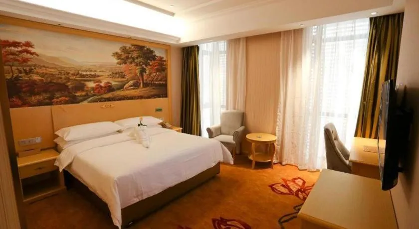 Bed in Vienna Hotel Hangzhou Jiubao Sijiqing Suanli Town