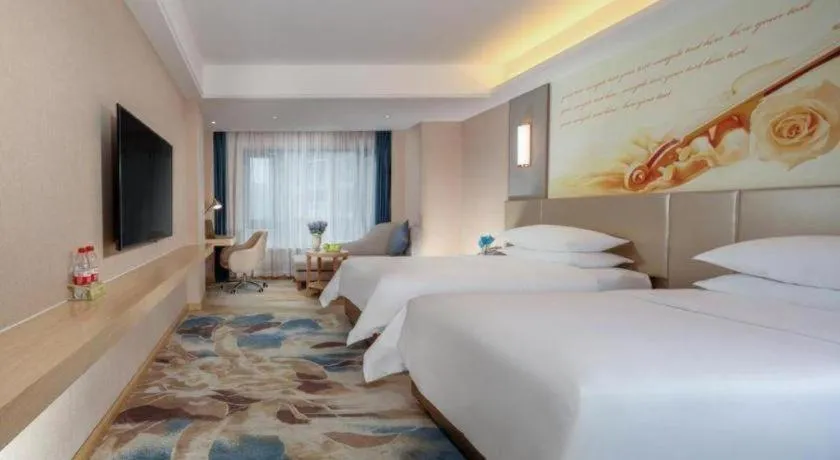 Bed in Vienna Hotel Chengdu Xinjin Old Pier Liujianian Metro Station