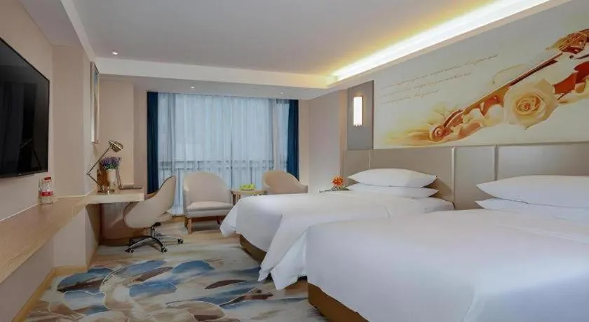 Bed in Vienna Hotel Chengdu Xinjin Old Pier Liujianian Metro Station