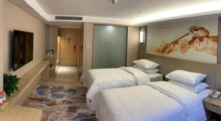 Bed in Vienna Hotel Chengdu Xinjin Old Pier Liujianian Metro Station