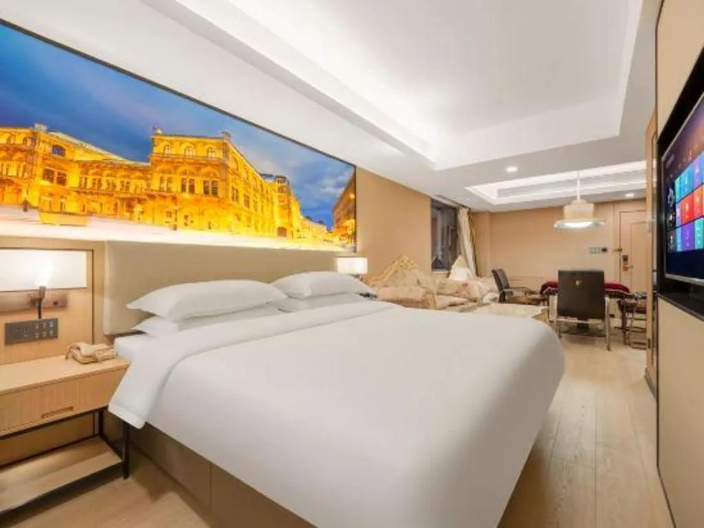 Bed in Vienna Hotel Shandong Jinan High-Tech Wanda Exhibition Center