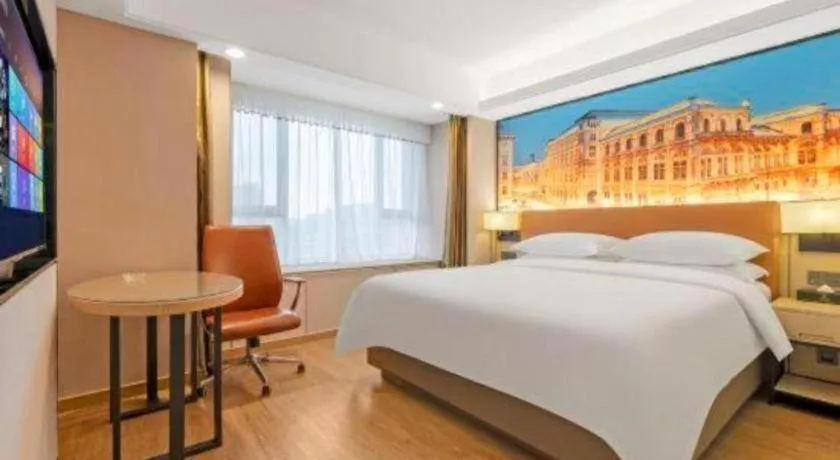 Bed in Vienna Hotel Shandong Jinan High-Tech Wanda Exhibition Center