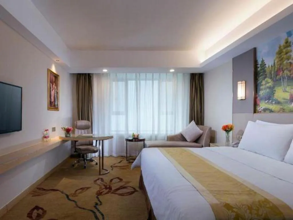 Bed in Vienna Hotel Shandong Jinan High-Tech Wanda Exhibition Center