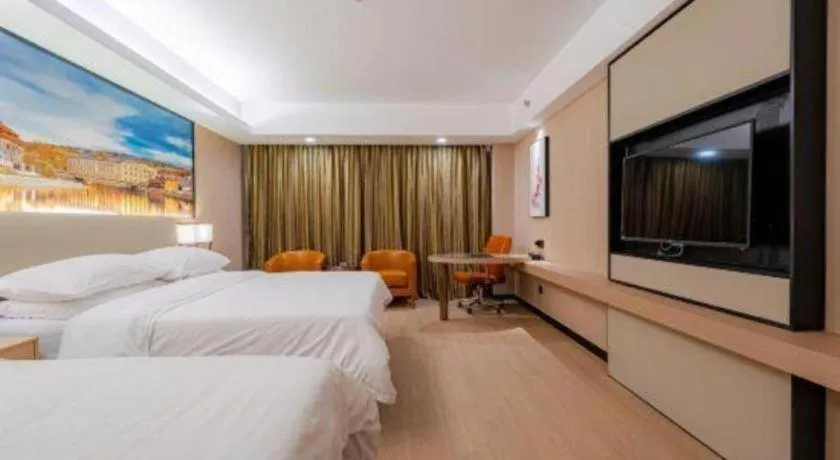 Bed in Vienna Hotel Shandong Jinan High-Tech Wanda Exhibition Center