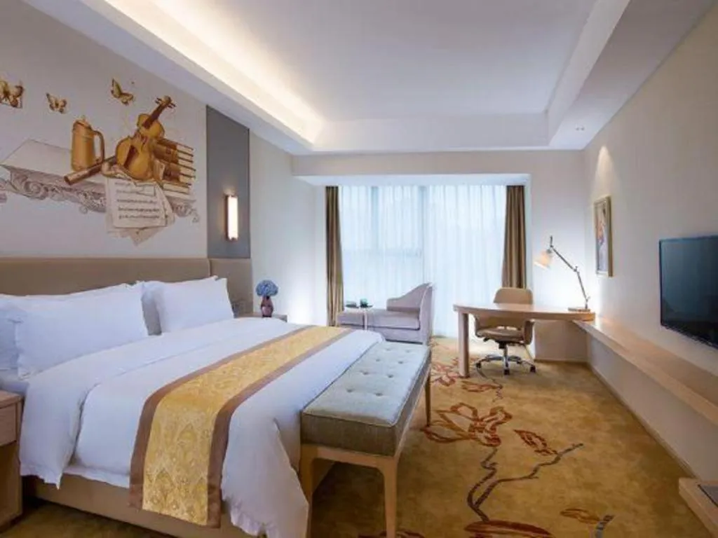 Bed in Vienna Hotel Shandong Jinan High-Tech Wanda Exhibition Center