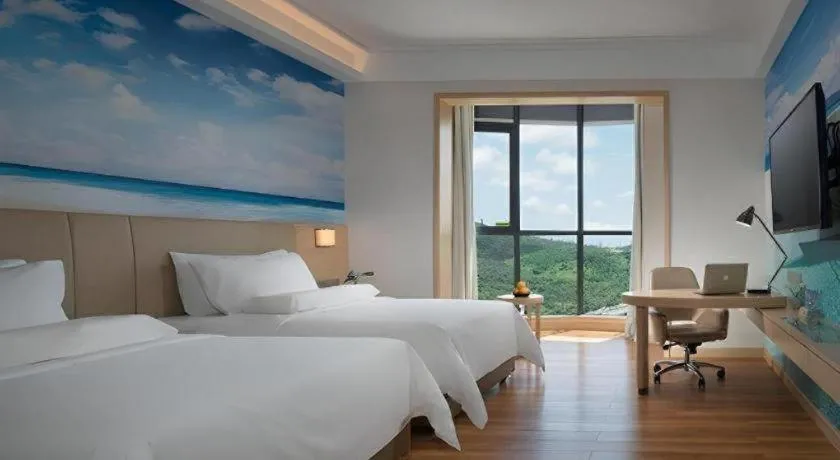 Bed in Best Sleep International Hotel Shenzhen Tanglang Metro Station