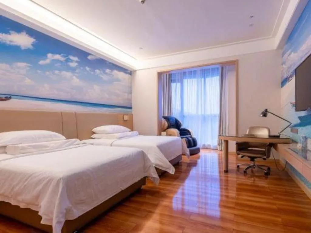 Bed in Best Sleep International Hotel Shenzhen Tanglang Metro Station