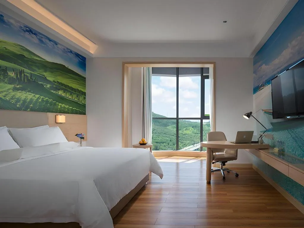 Bed in Best Sleep International Hotel Shenzhen Tanglang Metro Station