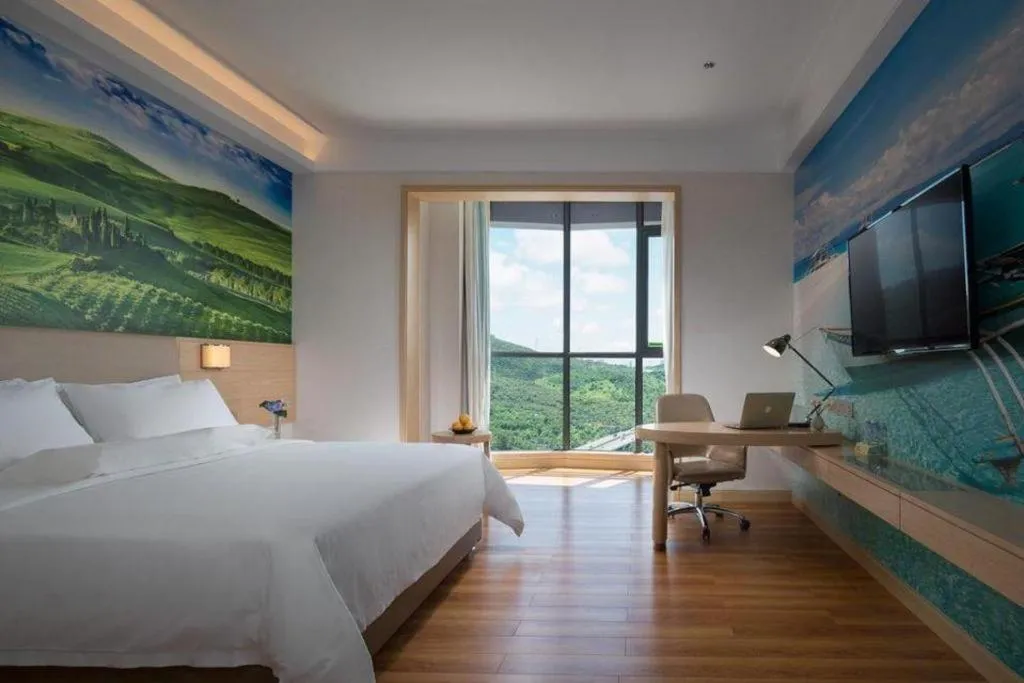 Bed in Best Sleep International Hotel Shenzhen Tanglang Metro Station