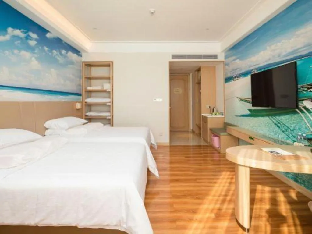 Bed in Best Sleep International Hotel Shenzhen Tanglang Metro Station