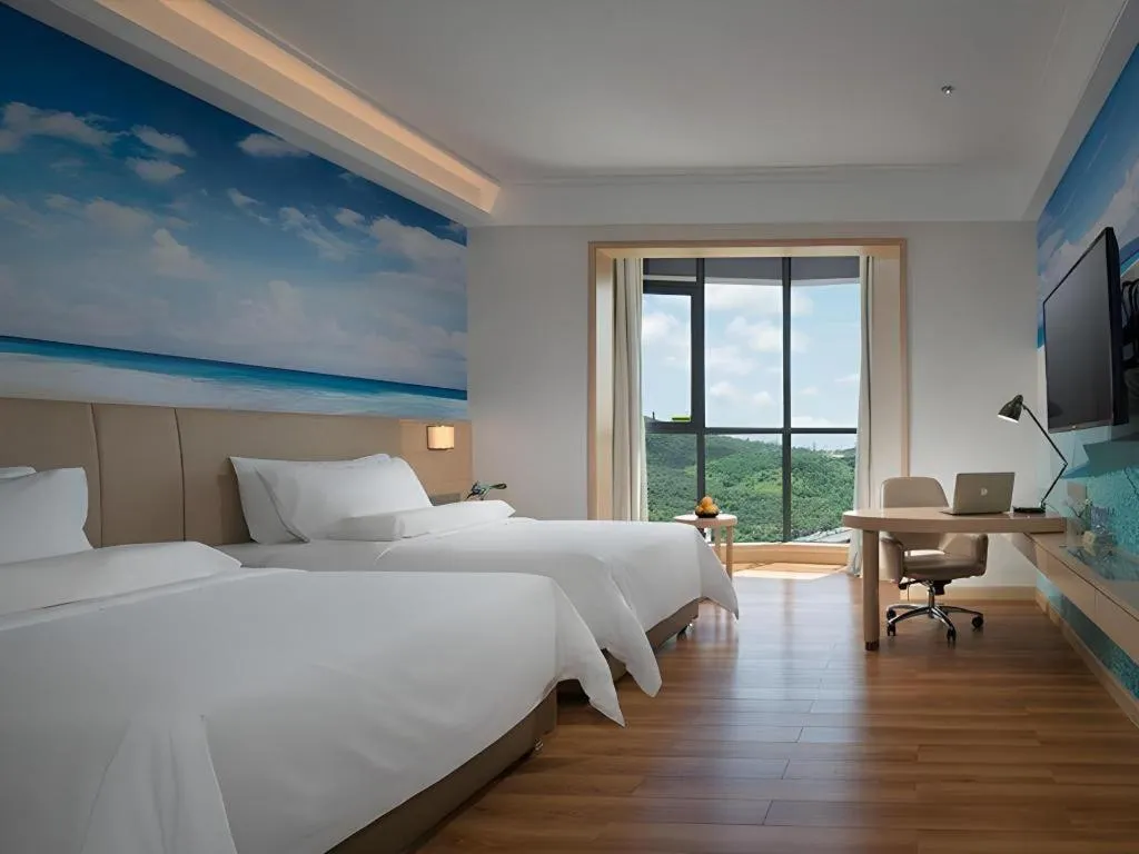 Bed in Best Sleep International Hotel Shenzhen Tanglang Metro Station