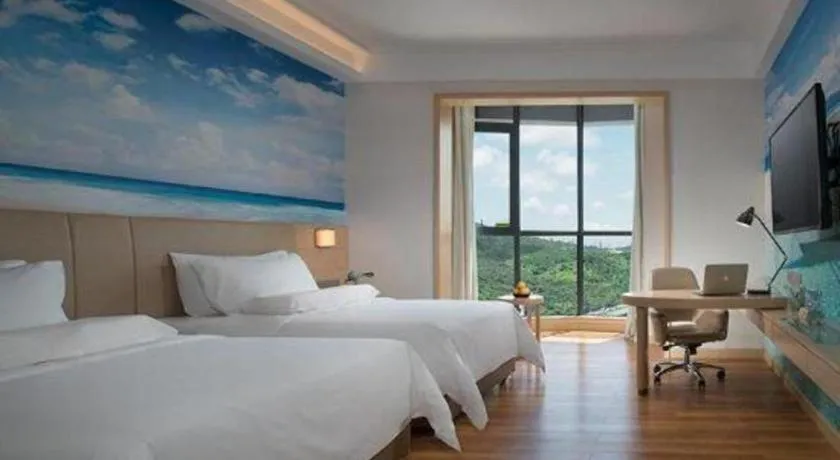 Bed in Best Sleep International Hotel Shenzhen Tanglang Metro Station