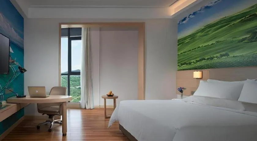 Bed in Best Sleep International Hotel Shenzhen Tanglang Metro Station