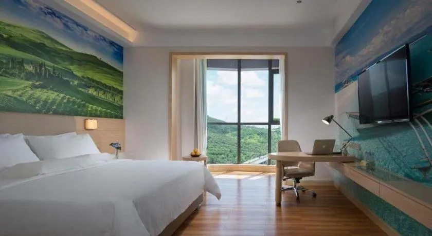 Bed in Best Sleep International Hotel Shenzhen Tanglang Metro Station