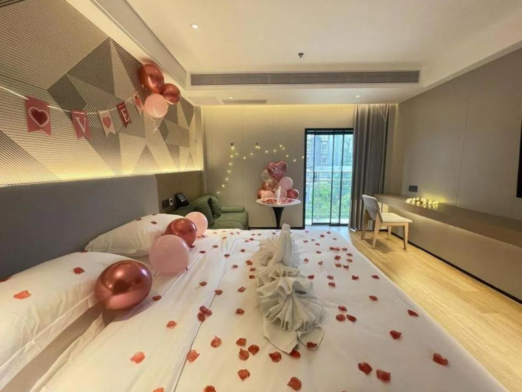 Bed in Borrman Hotel Chongqing Bishan Central Street