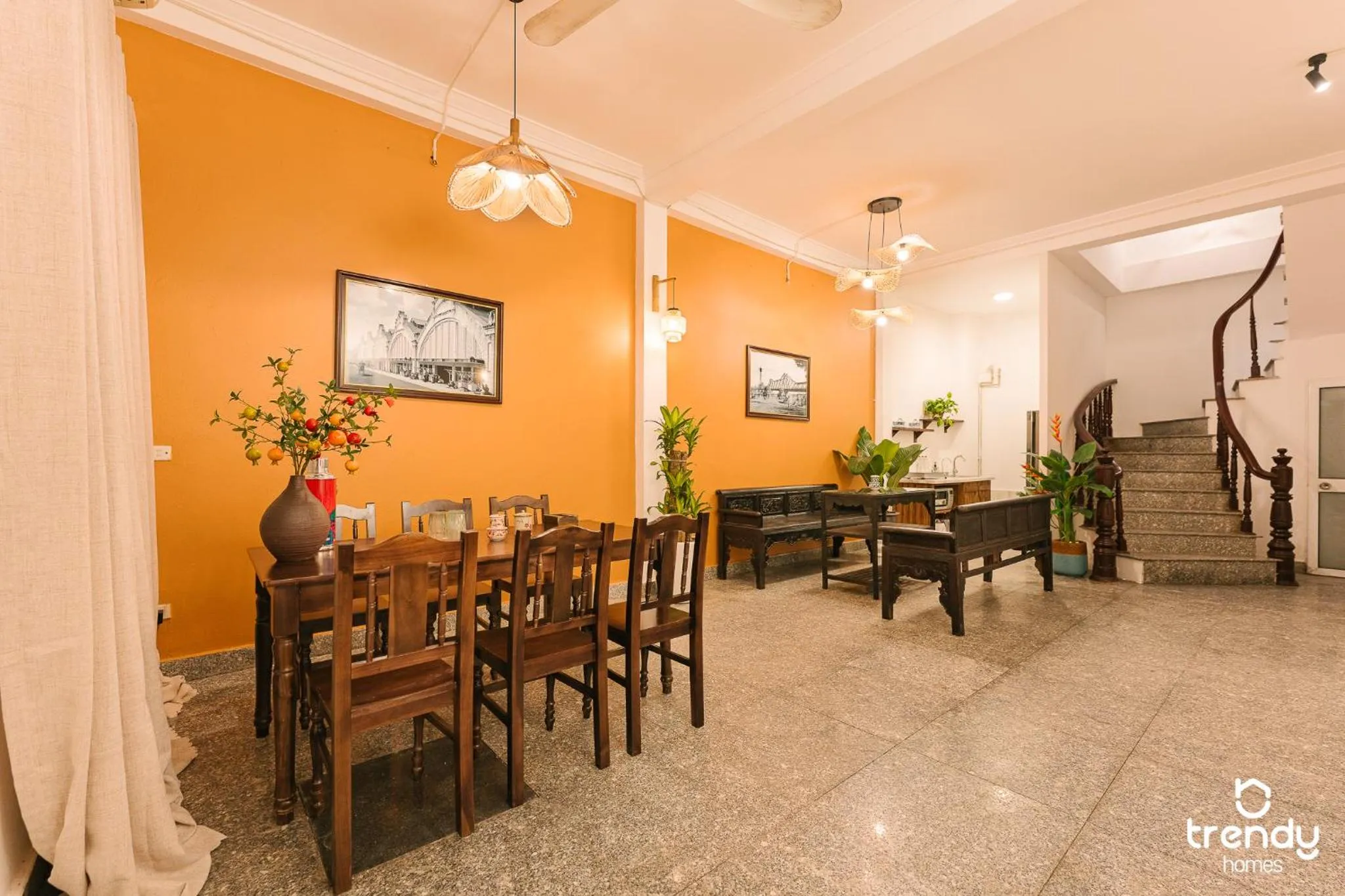 Living room in OH Trendy homes Hoan Kiem PNL1