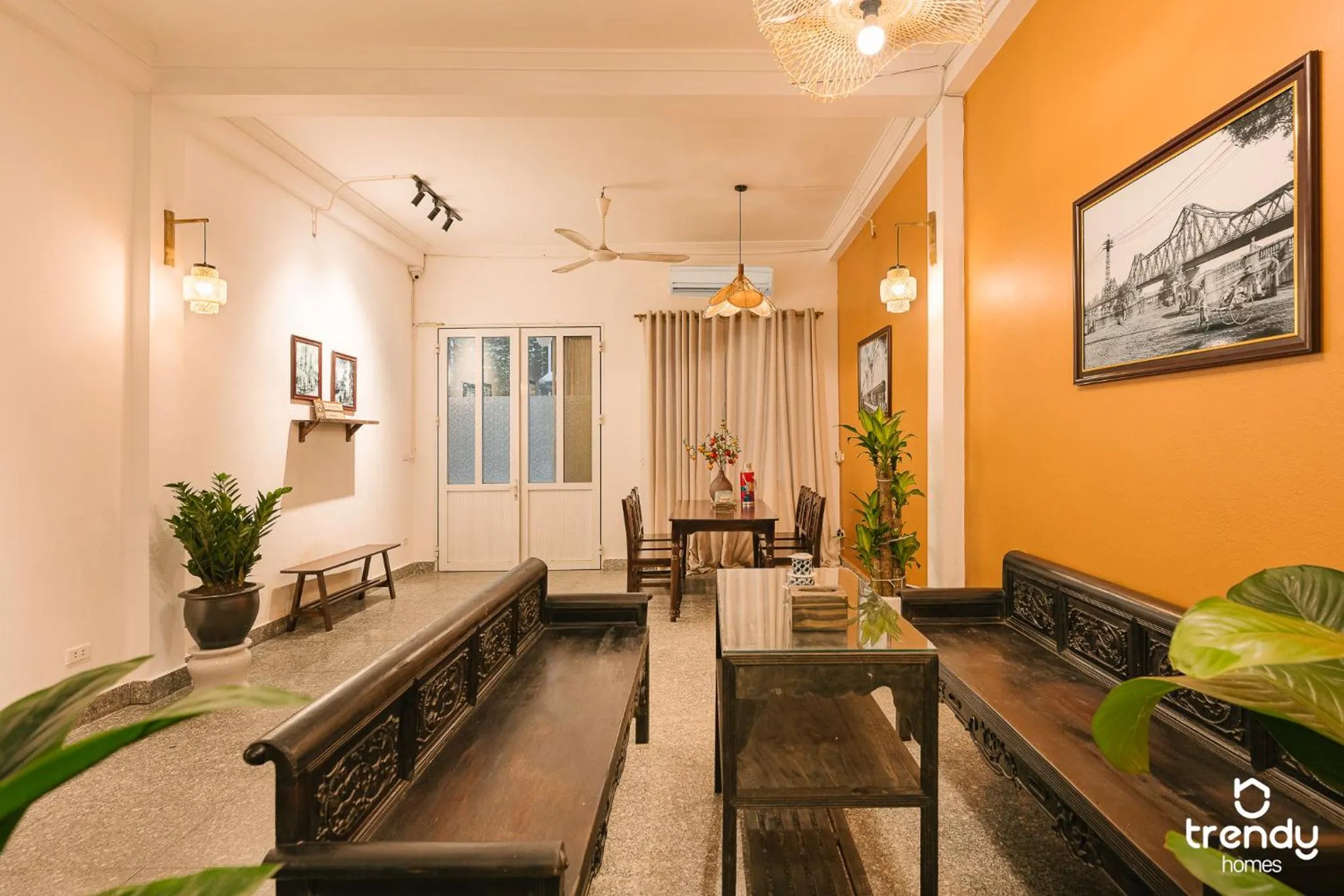 Living room in OH Trendy homes Hoan Kiem PNL1