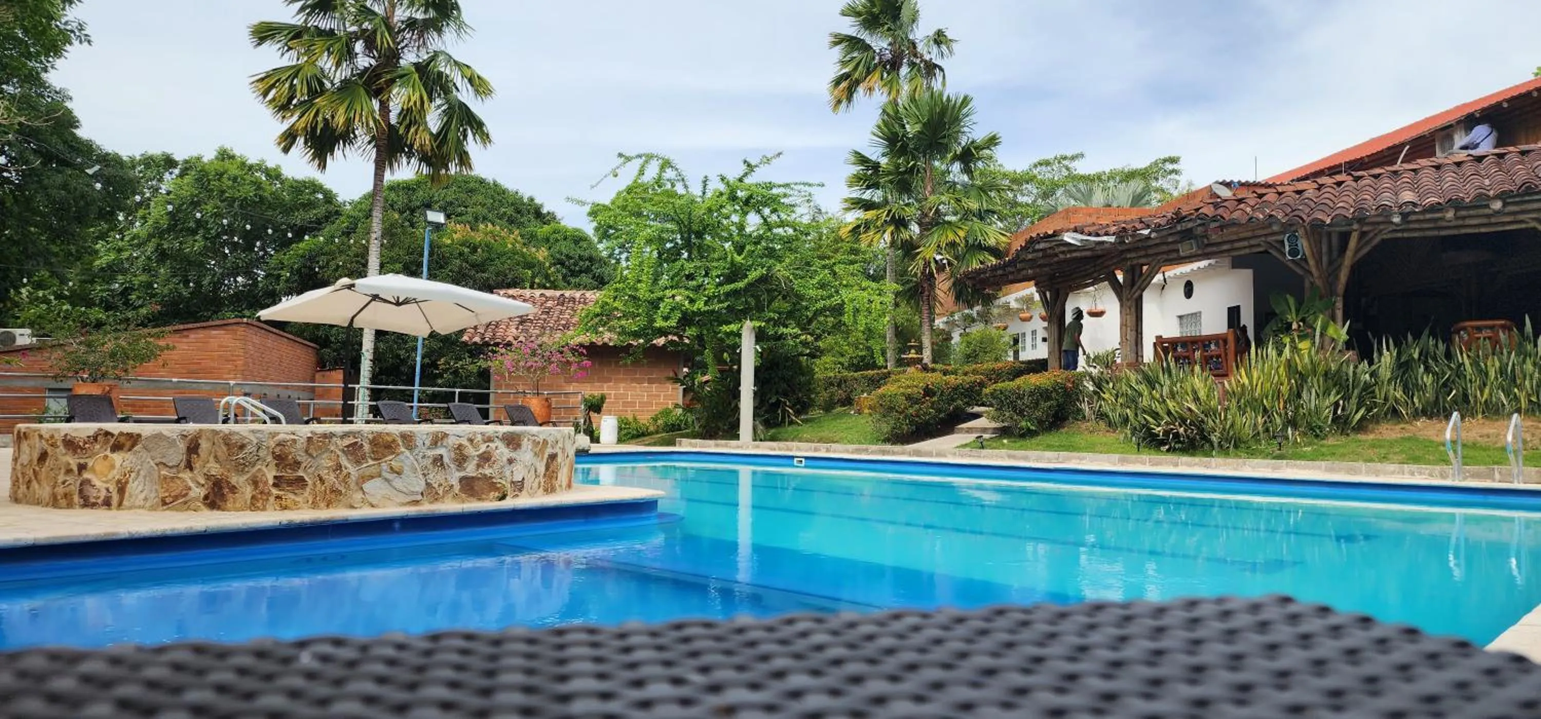 Pool view in Hotel Parador del Gitano