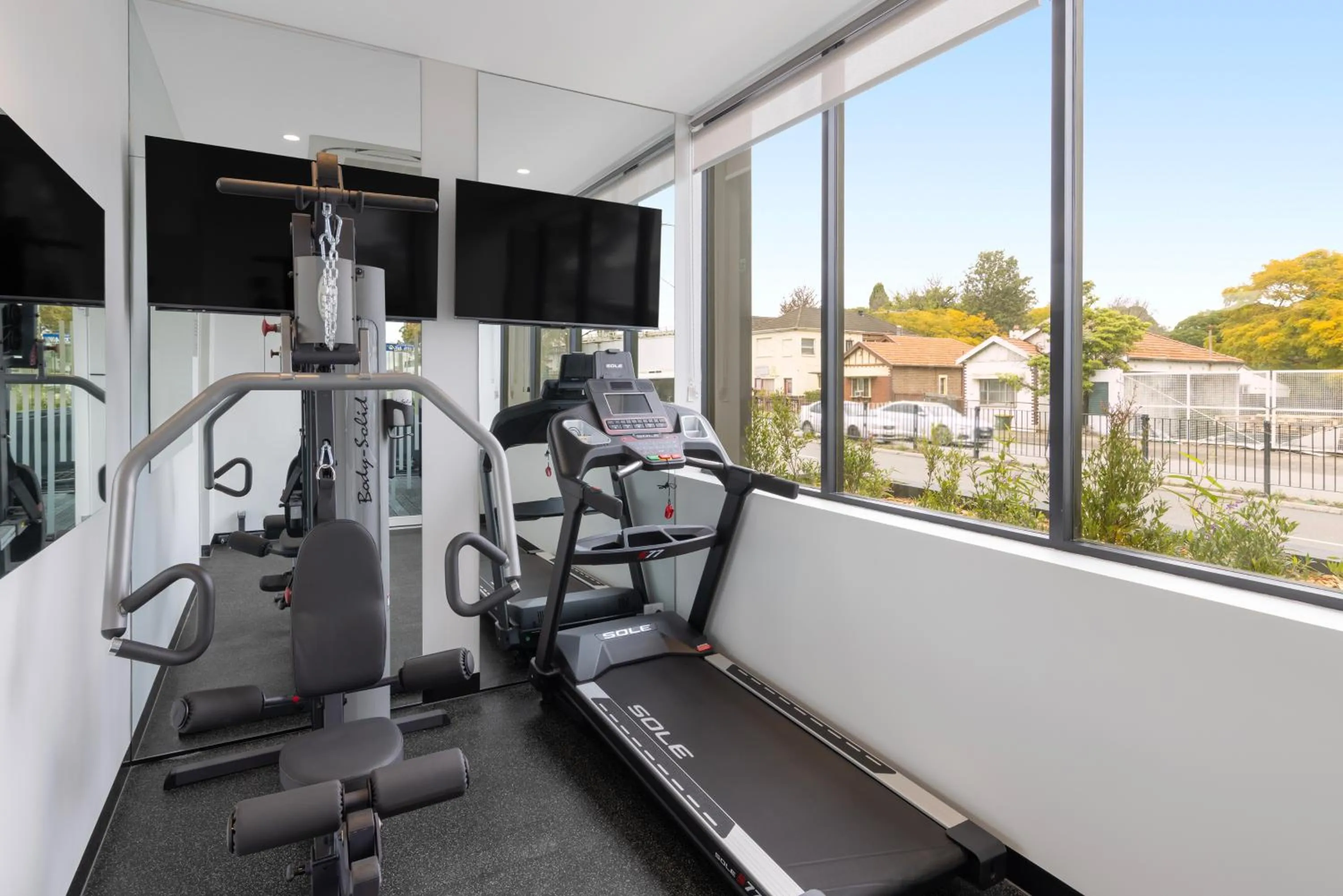 Fitness centre/facilities in Haberfield Hotel