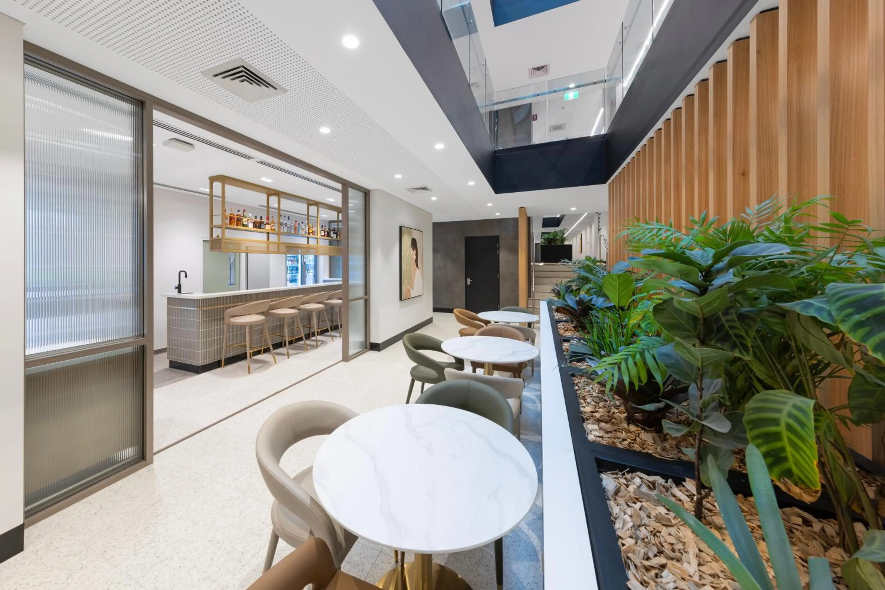 Seating area in Haberfield Hotel