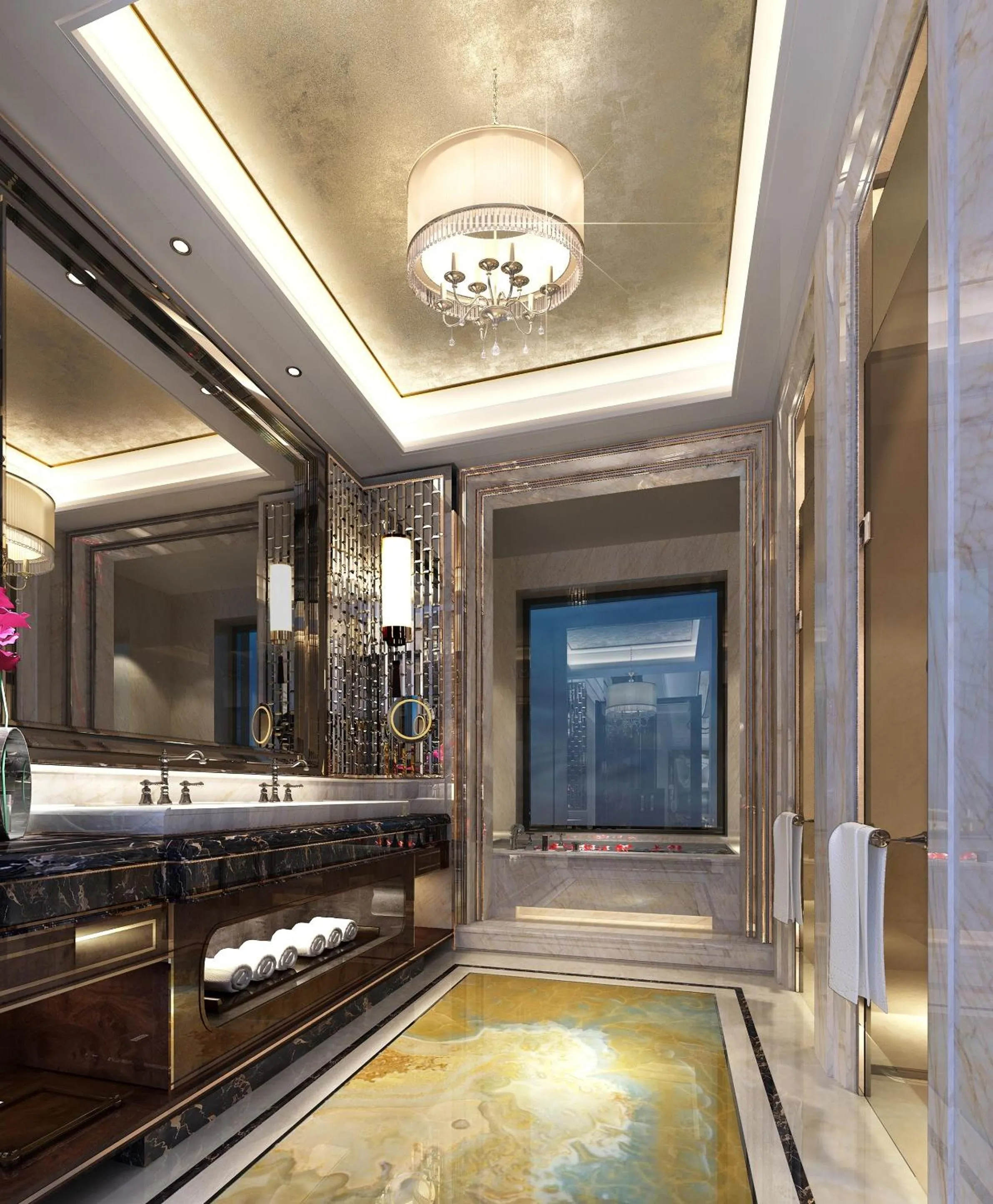 Decorative detail in Wanda Realm Longyan