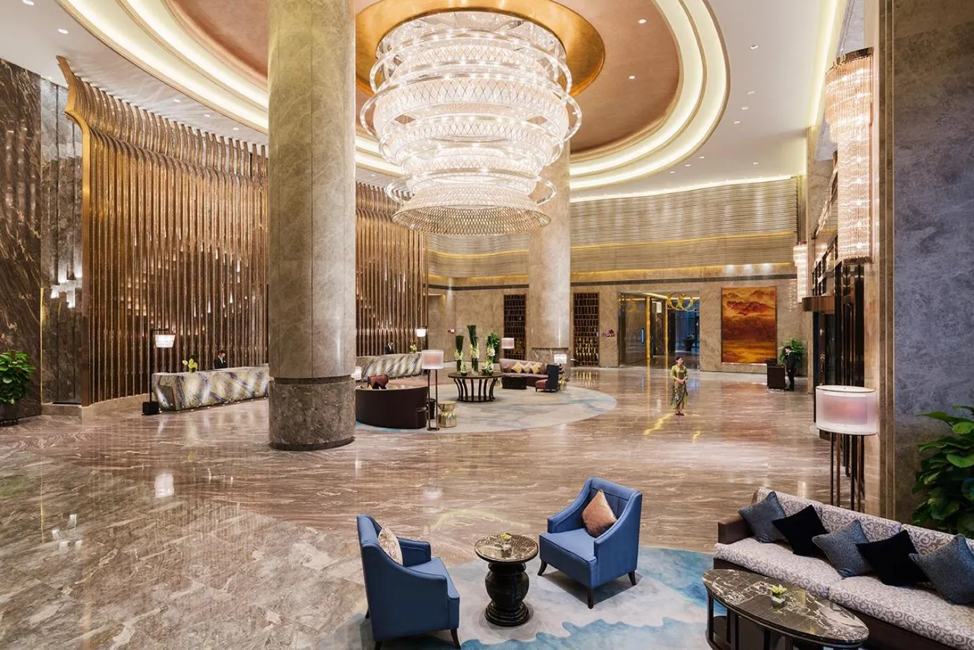 Lobby or reception in Wanda Realm Longyan