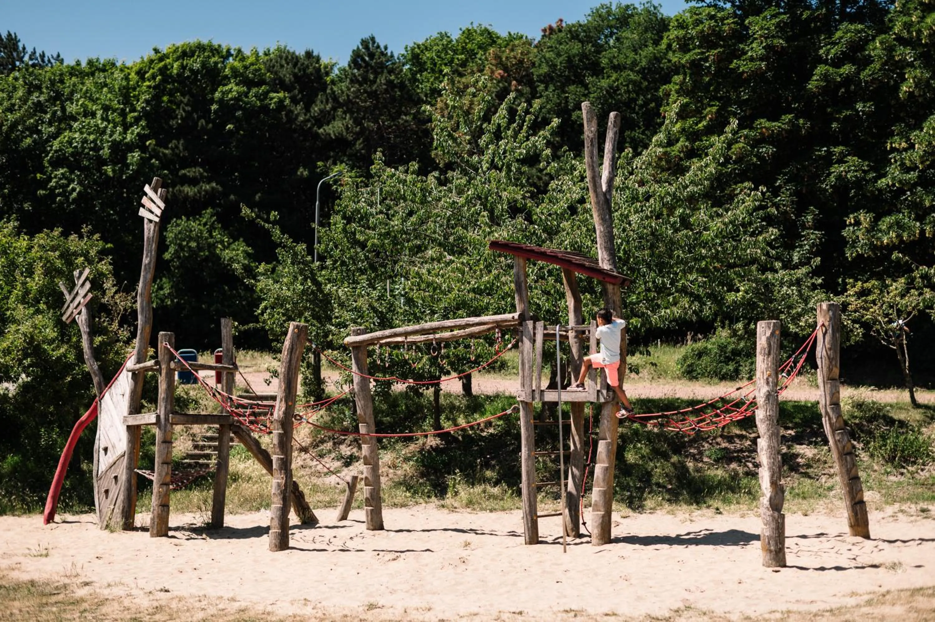 Children play ground in Stayokay Hostel Noordwijk