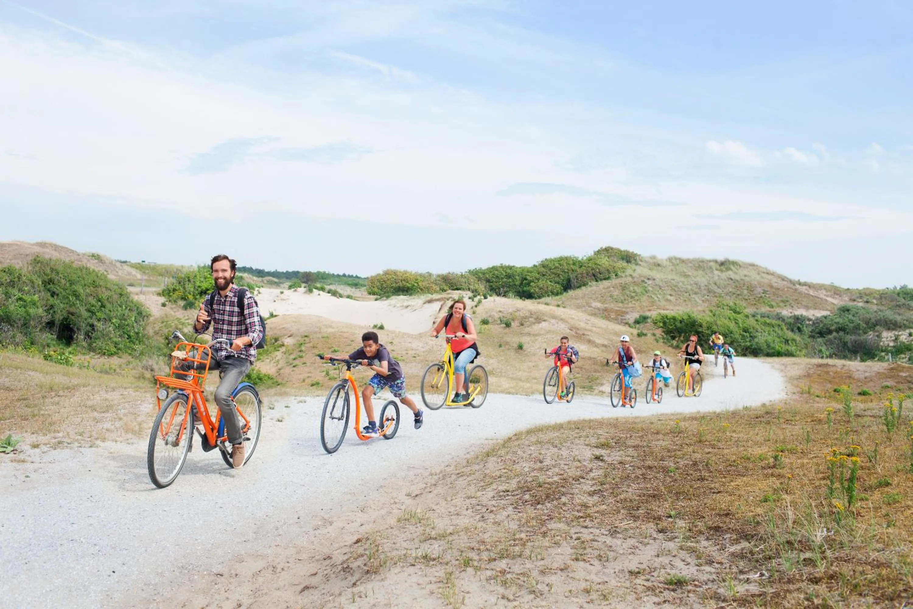 Cycling in Stayokay Hostel Noordwijk