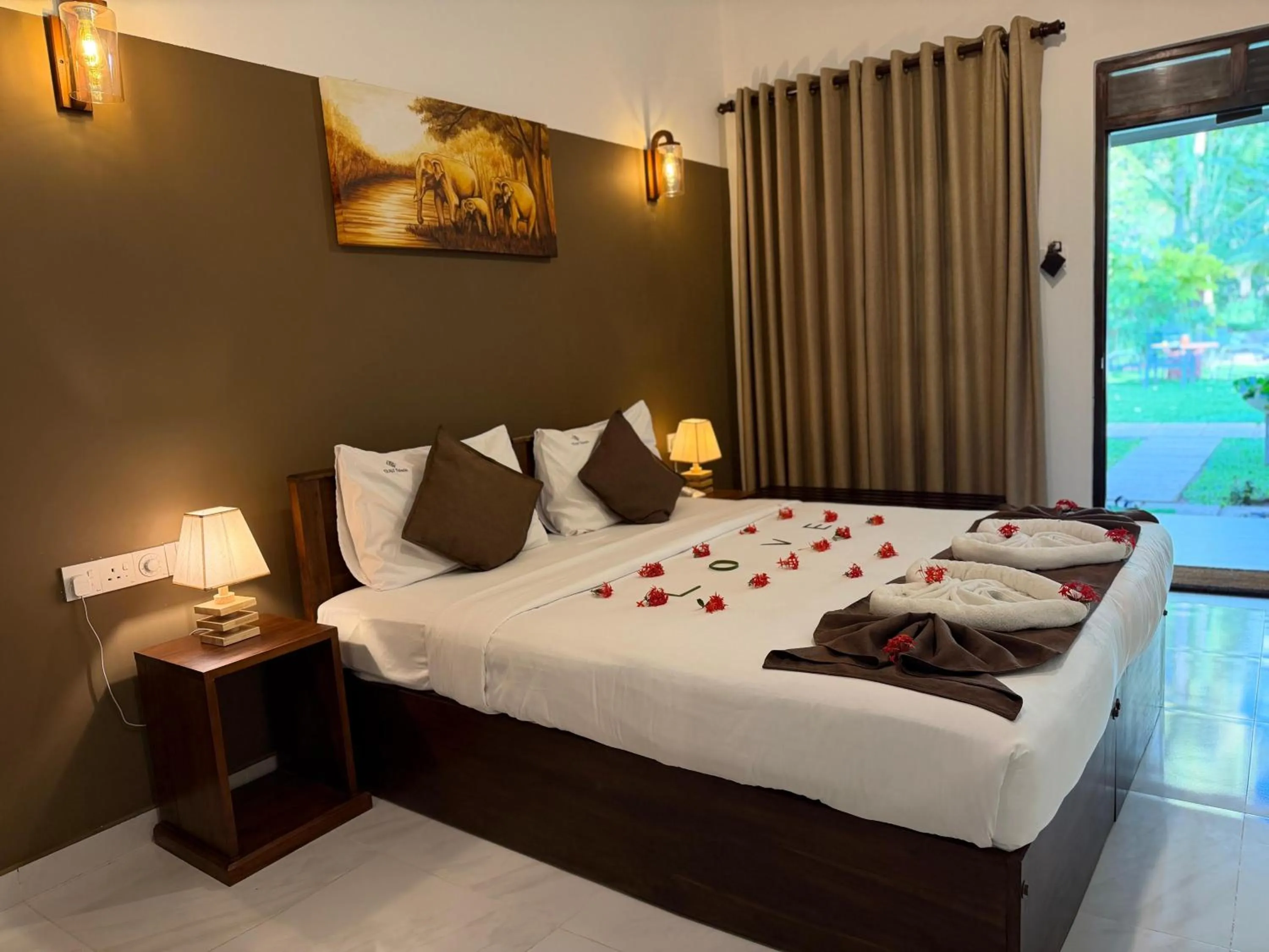 Bed in Hotel Heladiv