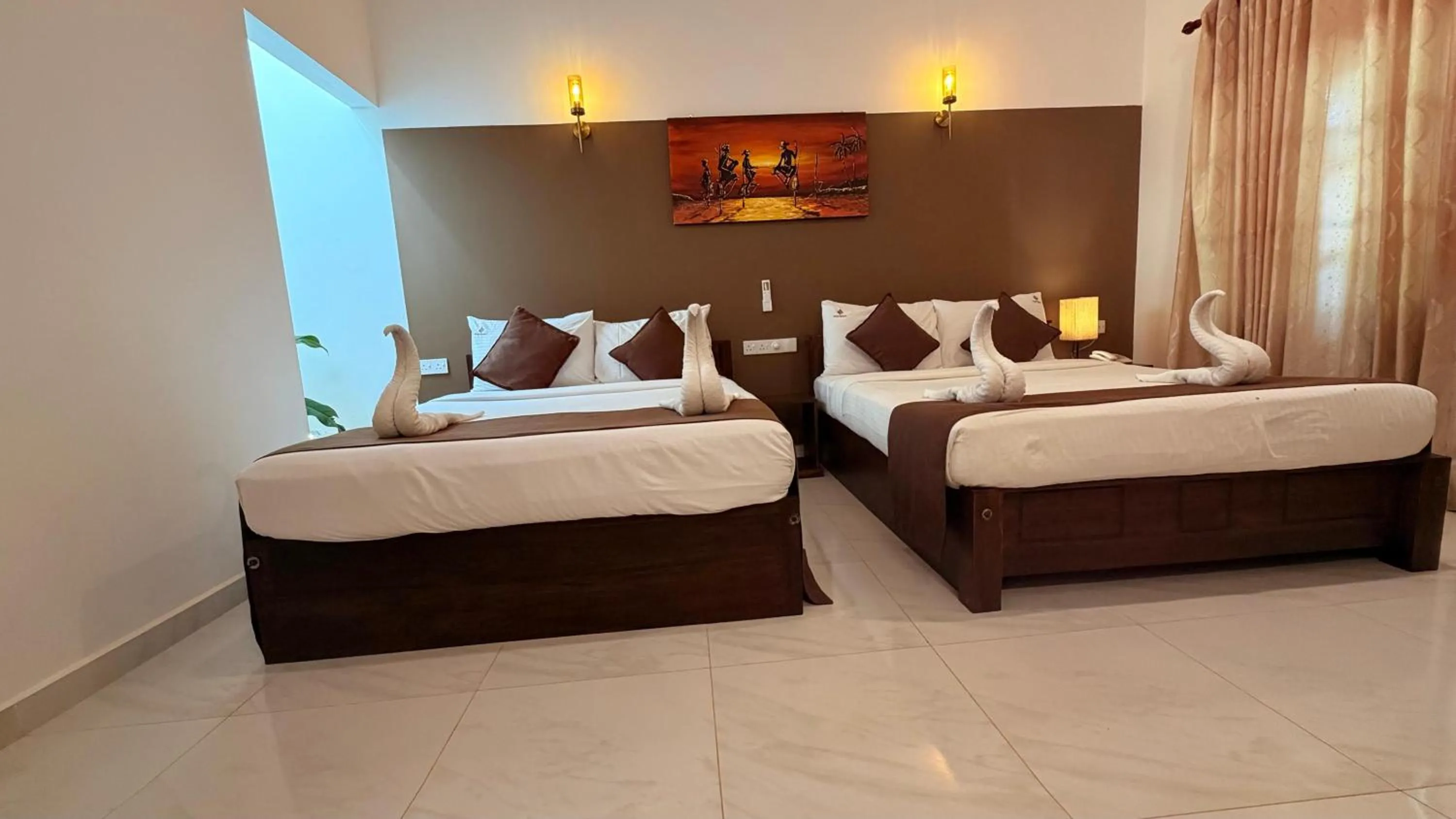 Bed in Hotel Heladiv