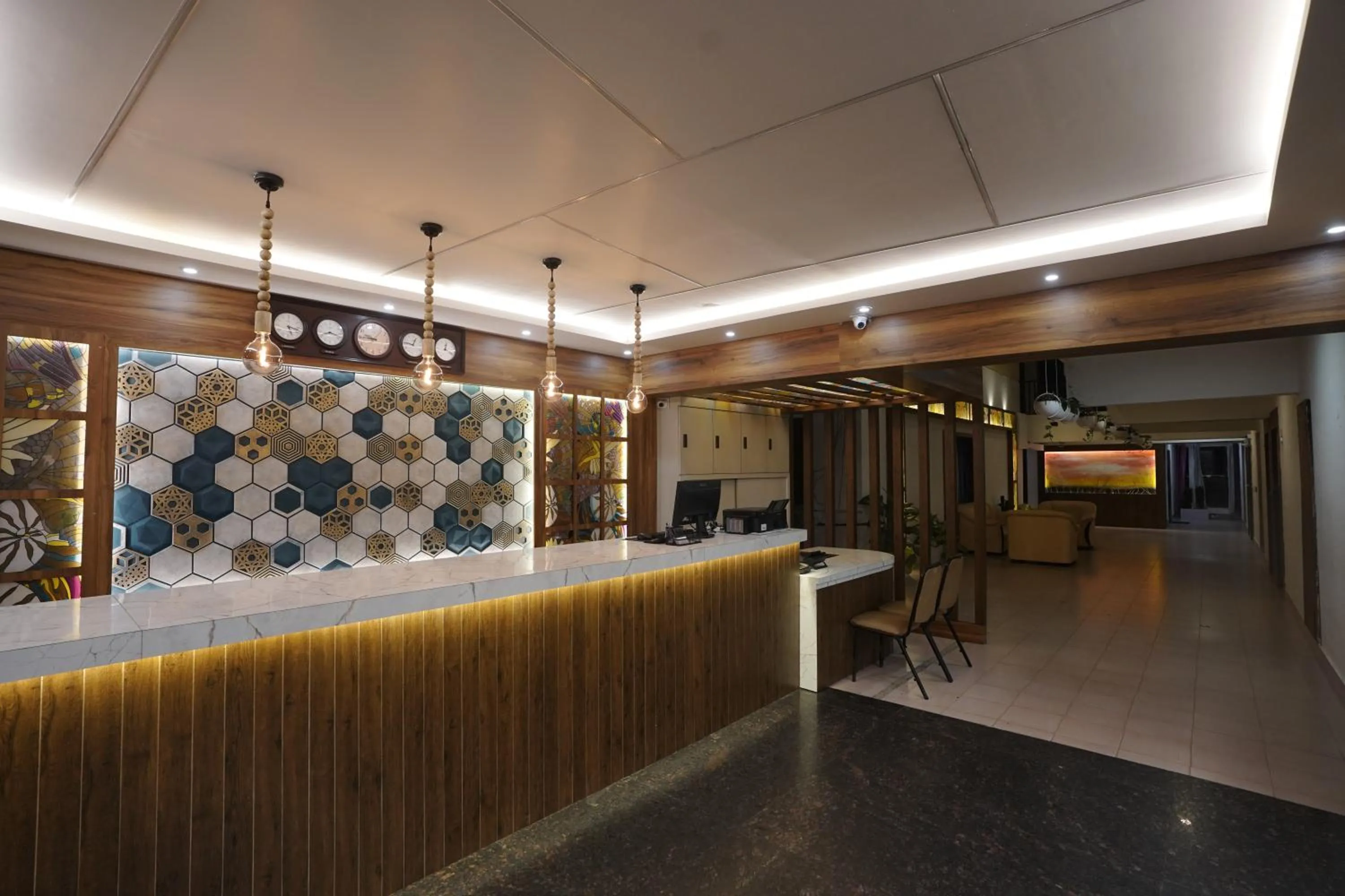 Lobby or reception in Luciya International Mysore