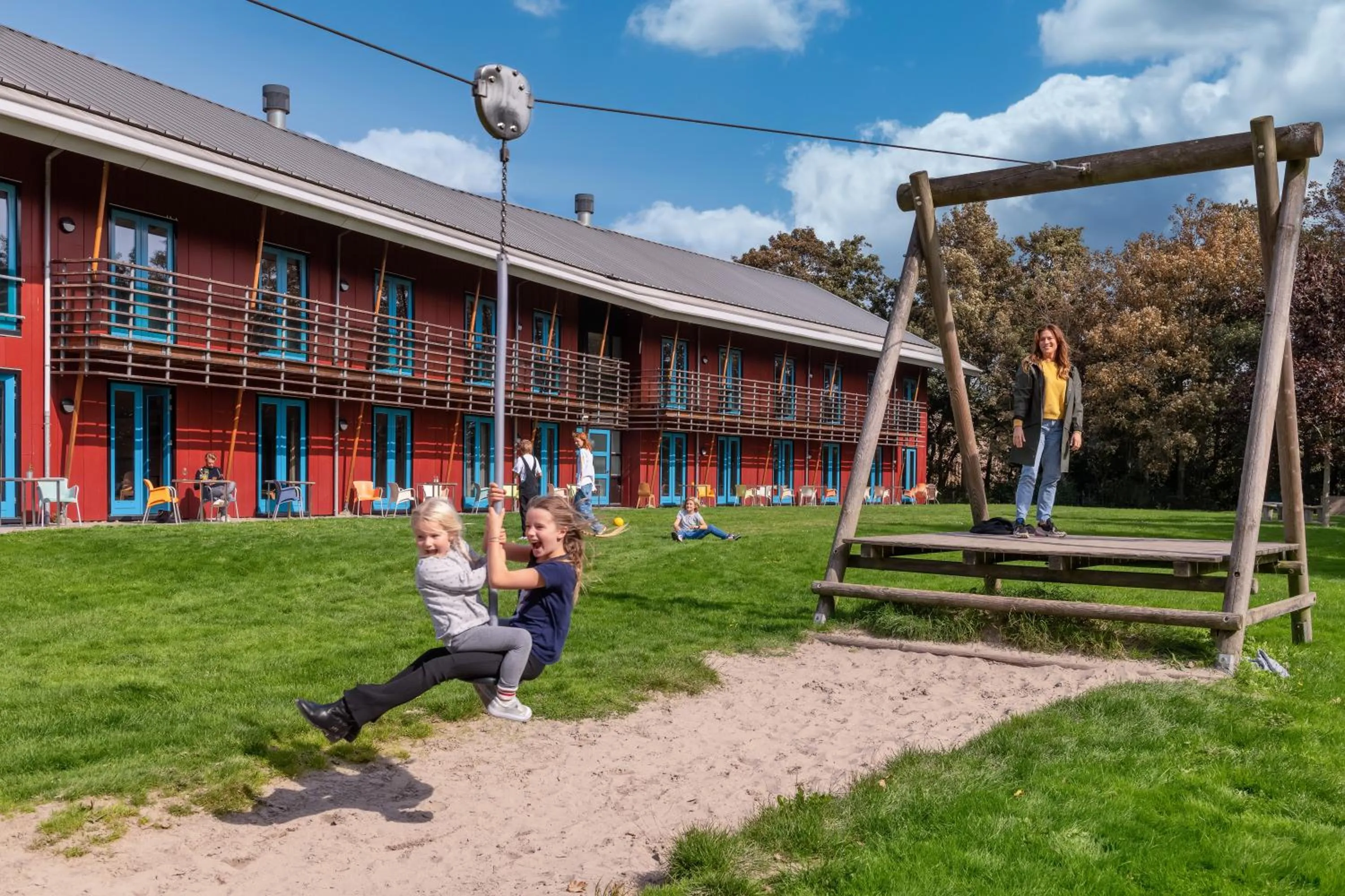 Children play ground in Stayokay Hostel Texel