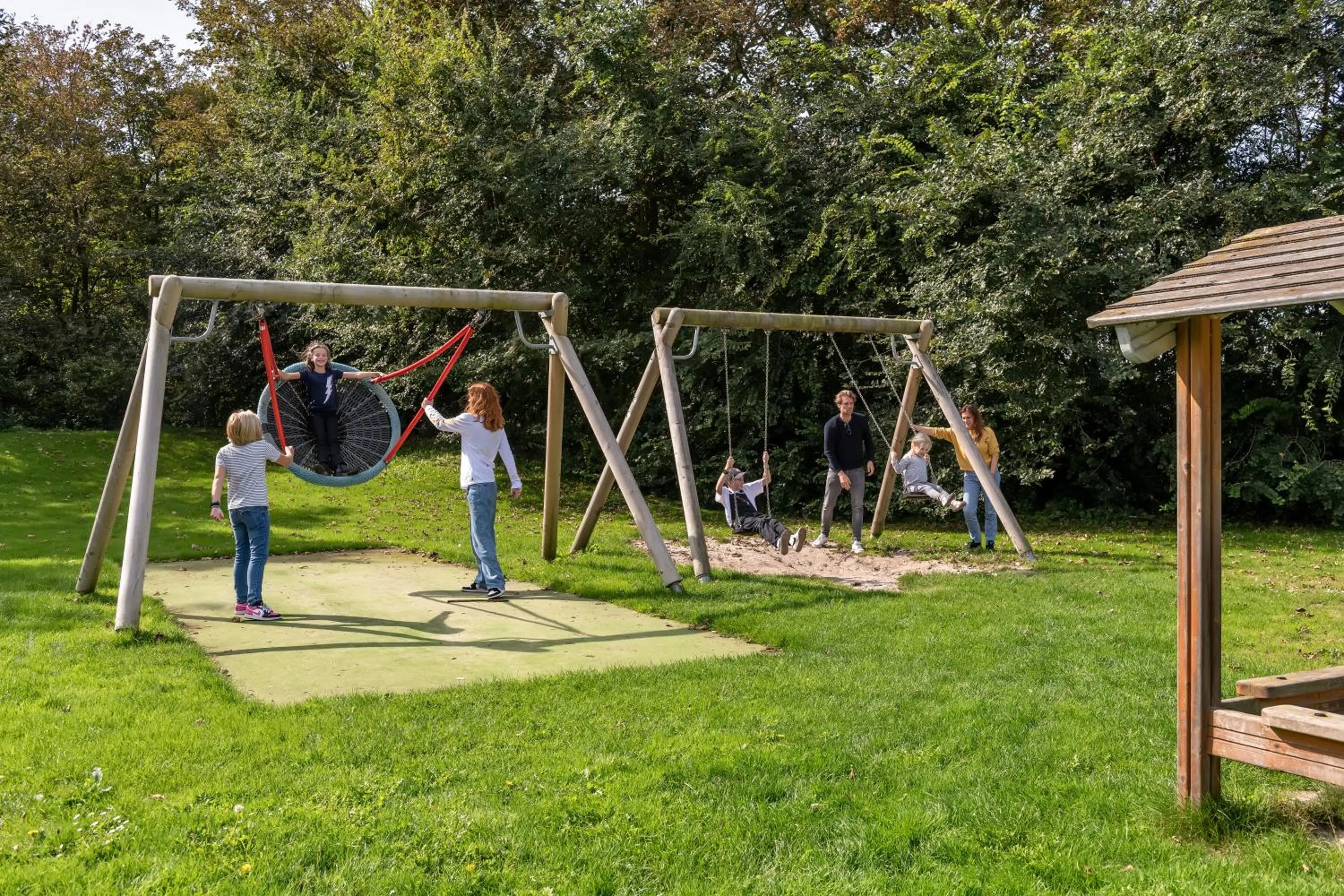Children play ground in Stayokay Hostel Texel