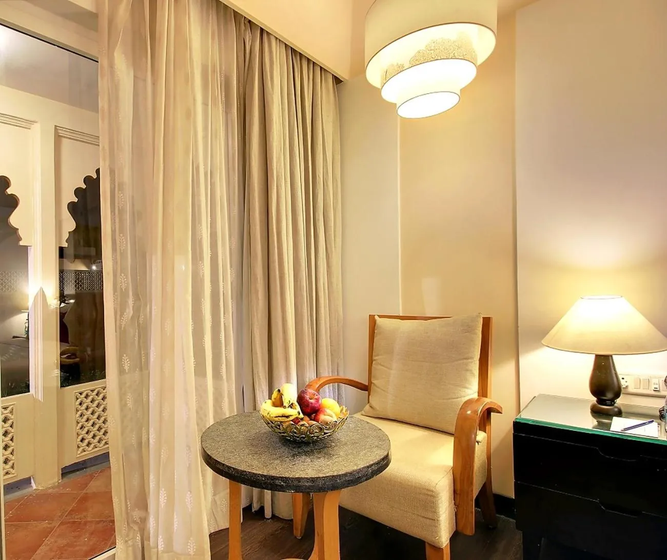 Seating area in Holiday Resort & Spa A Unit of S Poddar Group