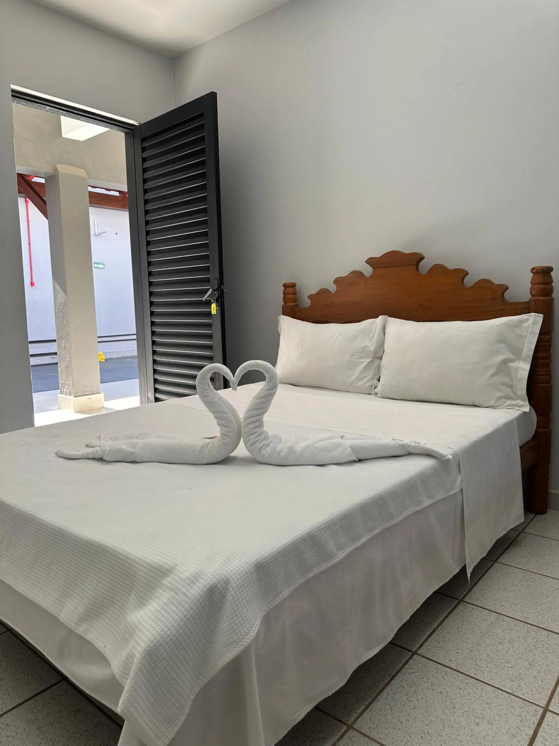 Bed in Pousada Aguas Quentes