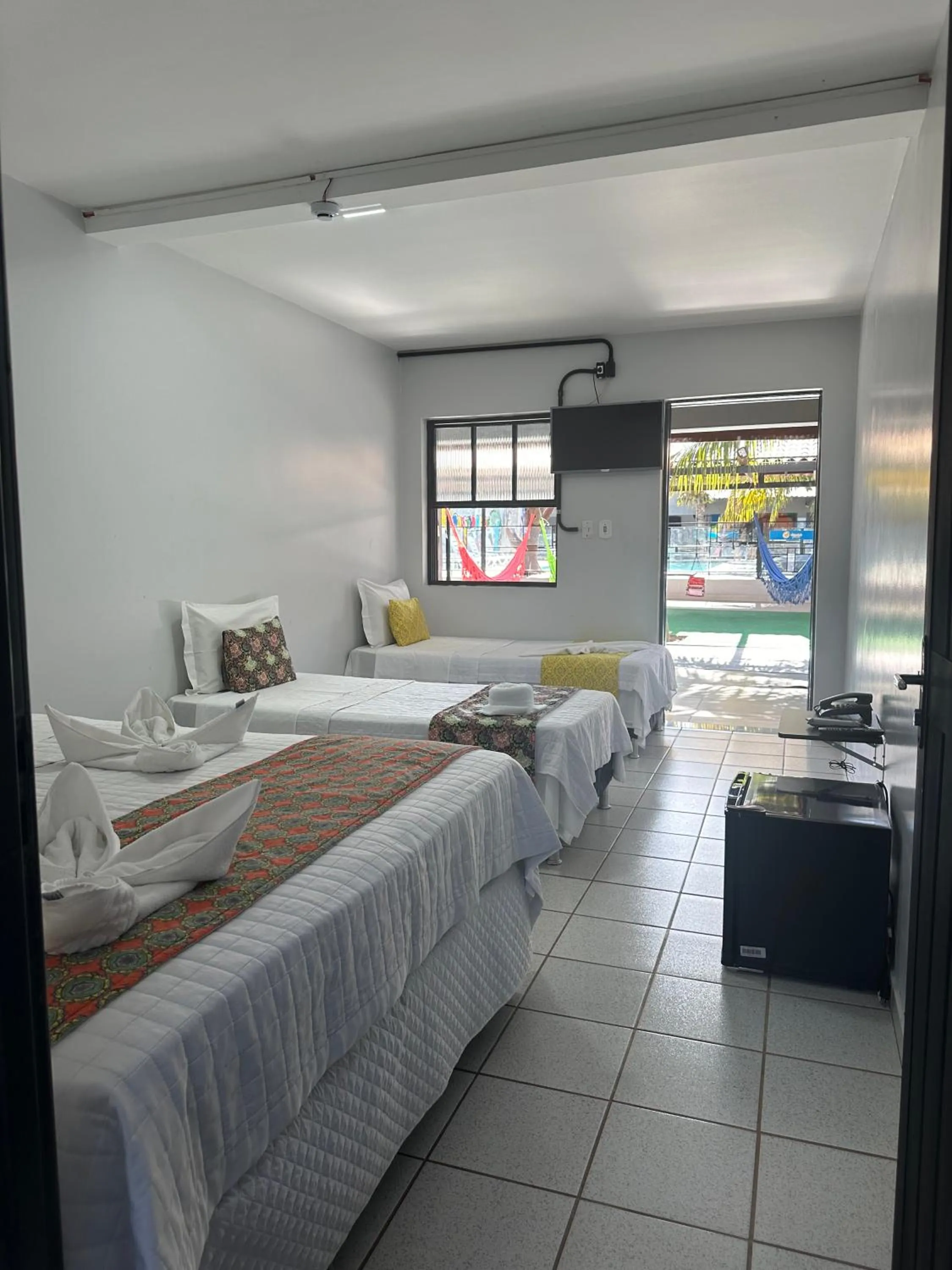 Bed in Pousada Aguas Quentes