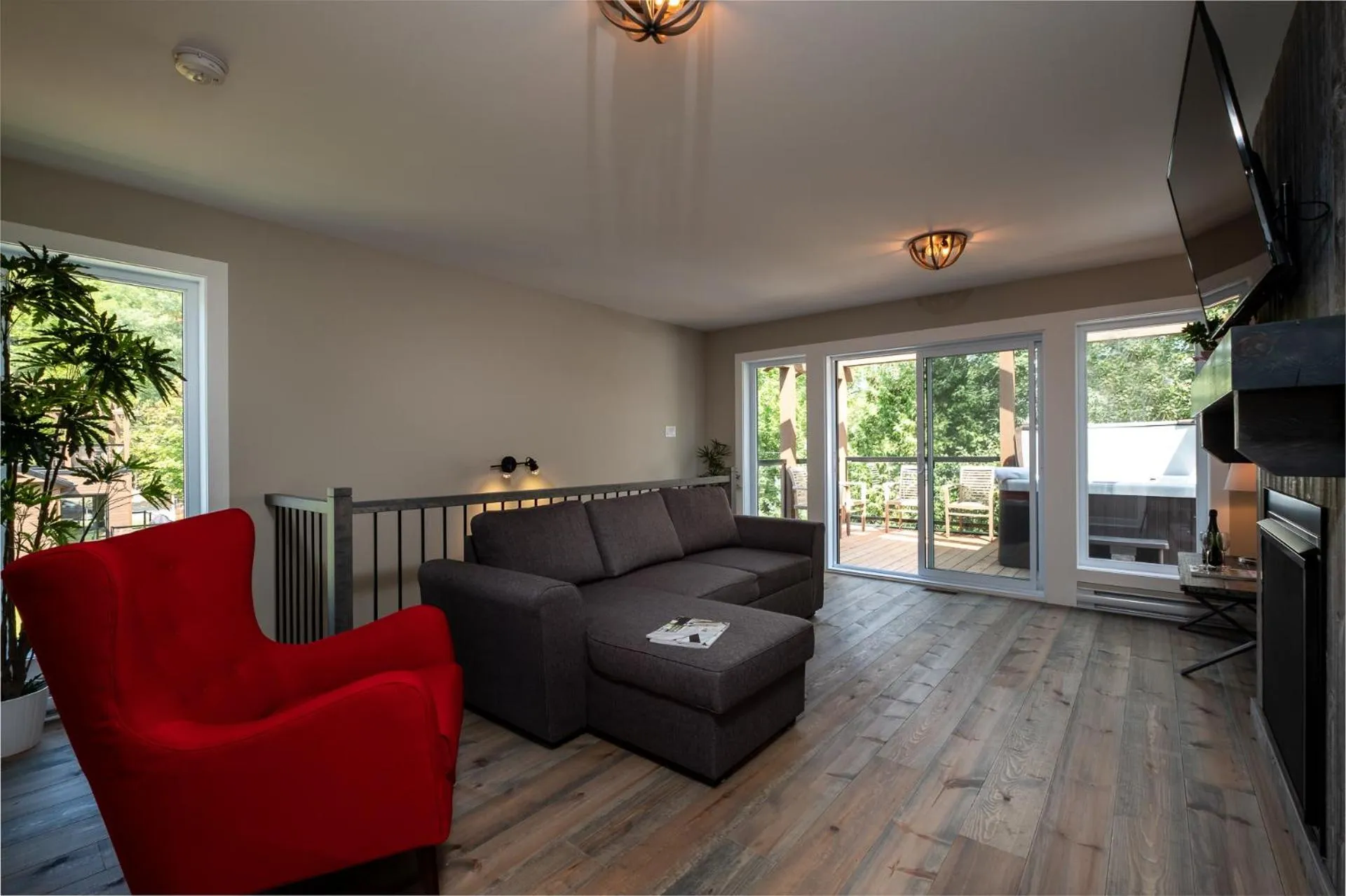 Living room in Les Chalets Sauvignon