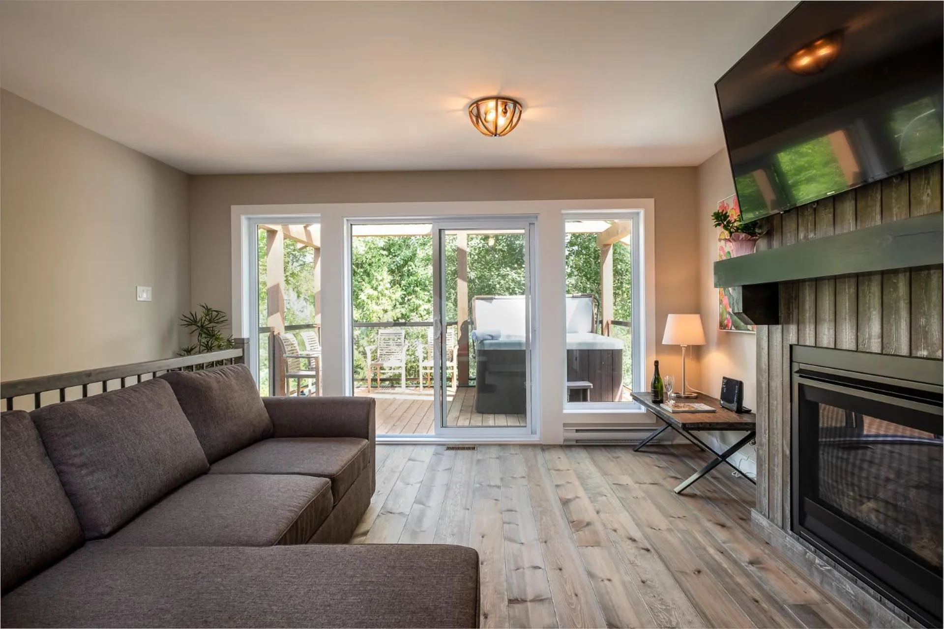 Living room in Les Chalets Sauvignon