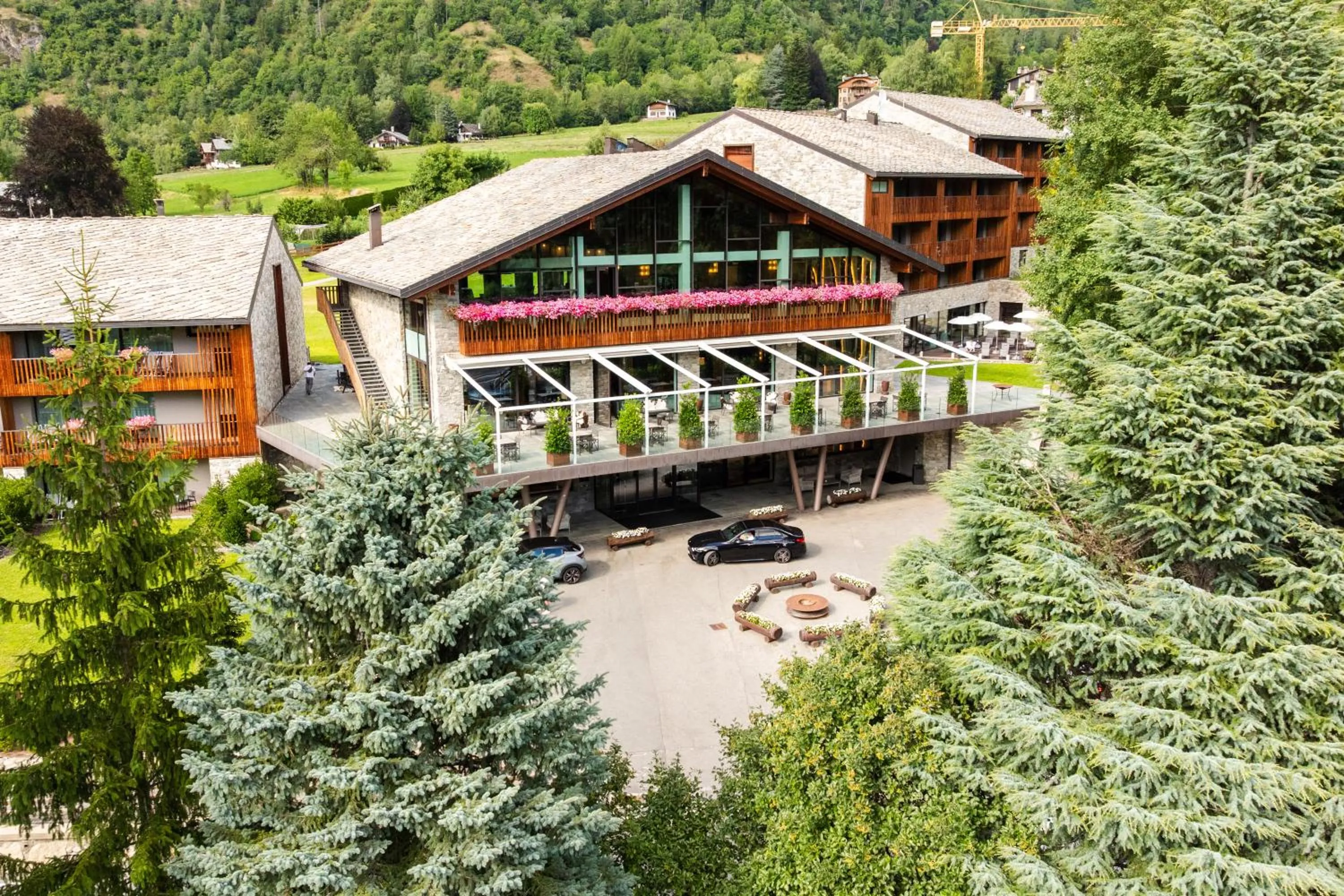 Property building in Grand Hotel Courmayeur Mont Blanc, by R Collection Hotels