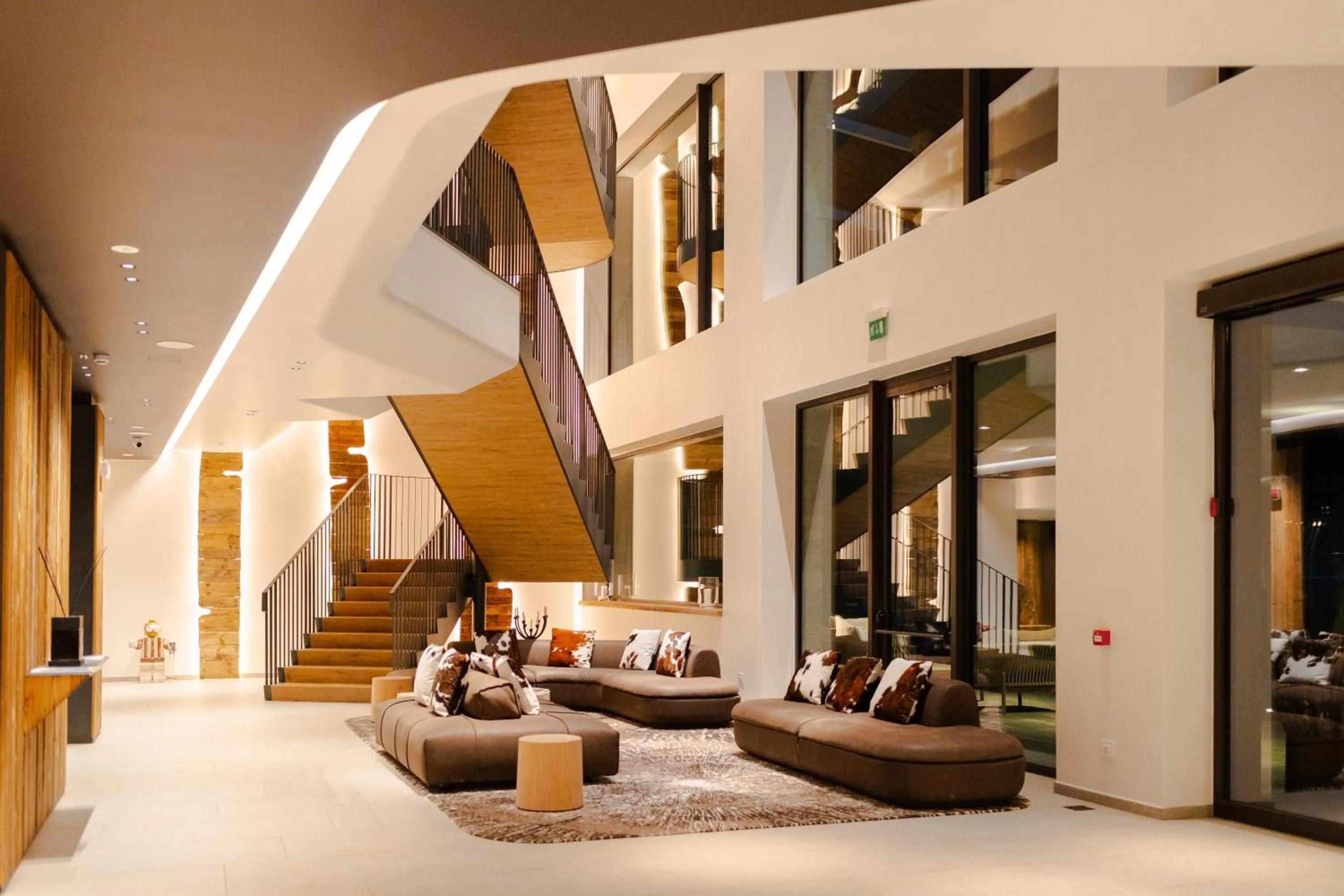 Lobby or reception in Grand Hotel Courmayeur Mont Blanc, by R Collection Hotels