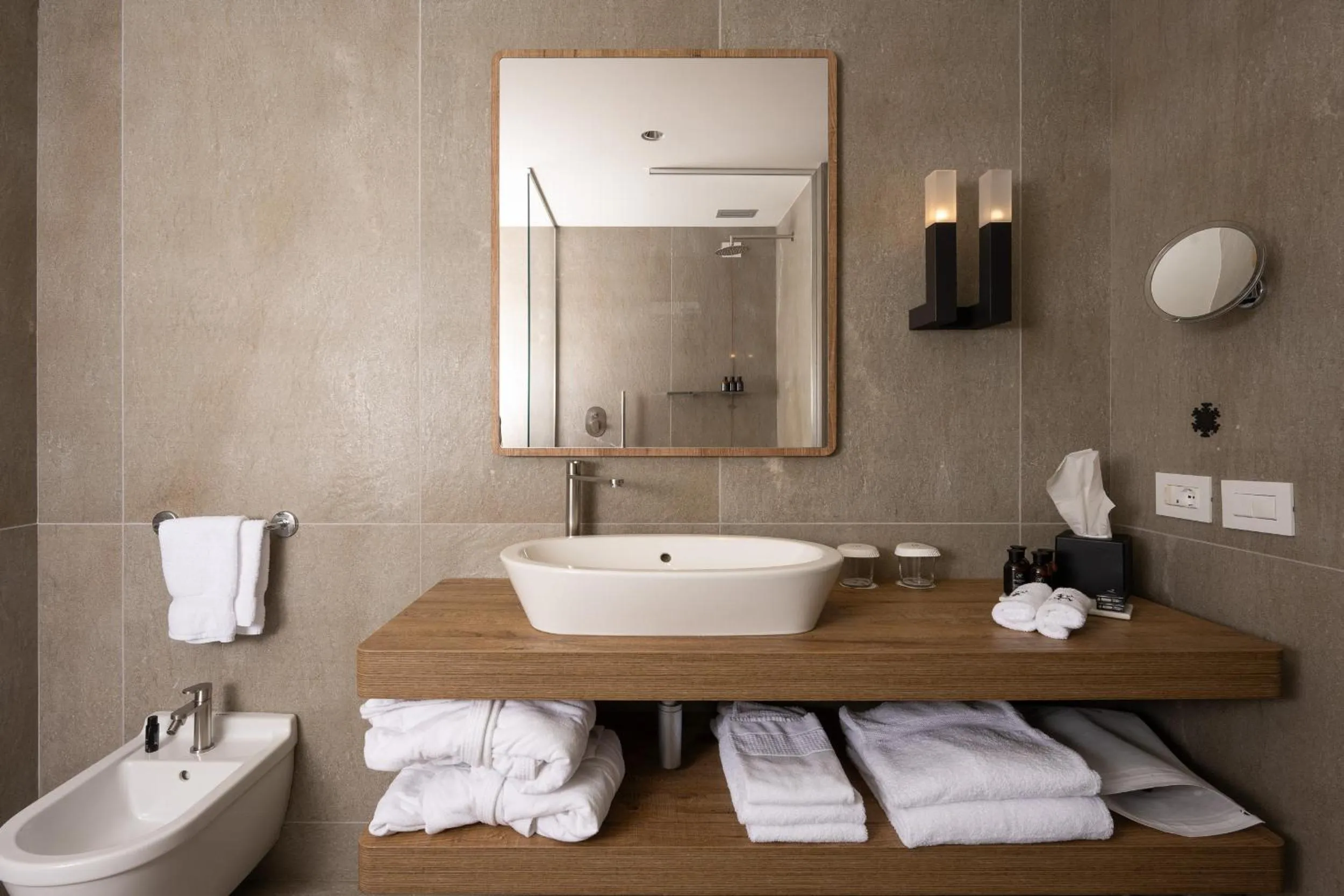 Bathroom in Grand Hotel Courmayeur Mont Blanc, by R Collection Hotels