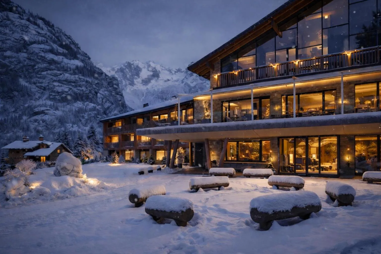 Property building in Grand Hotel Courmayeur Mont Blanc, by R Collection Hotels