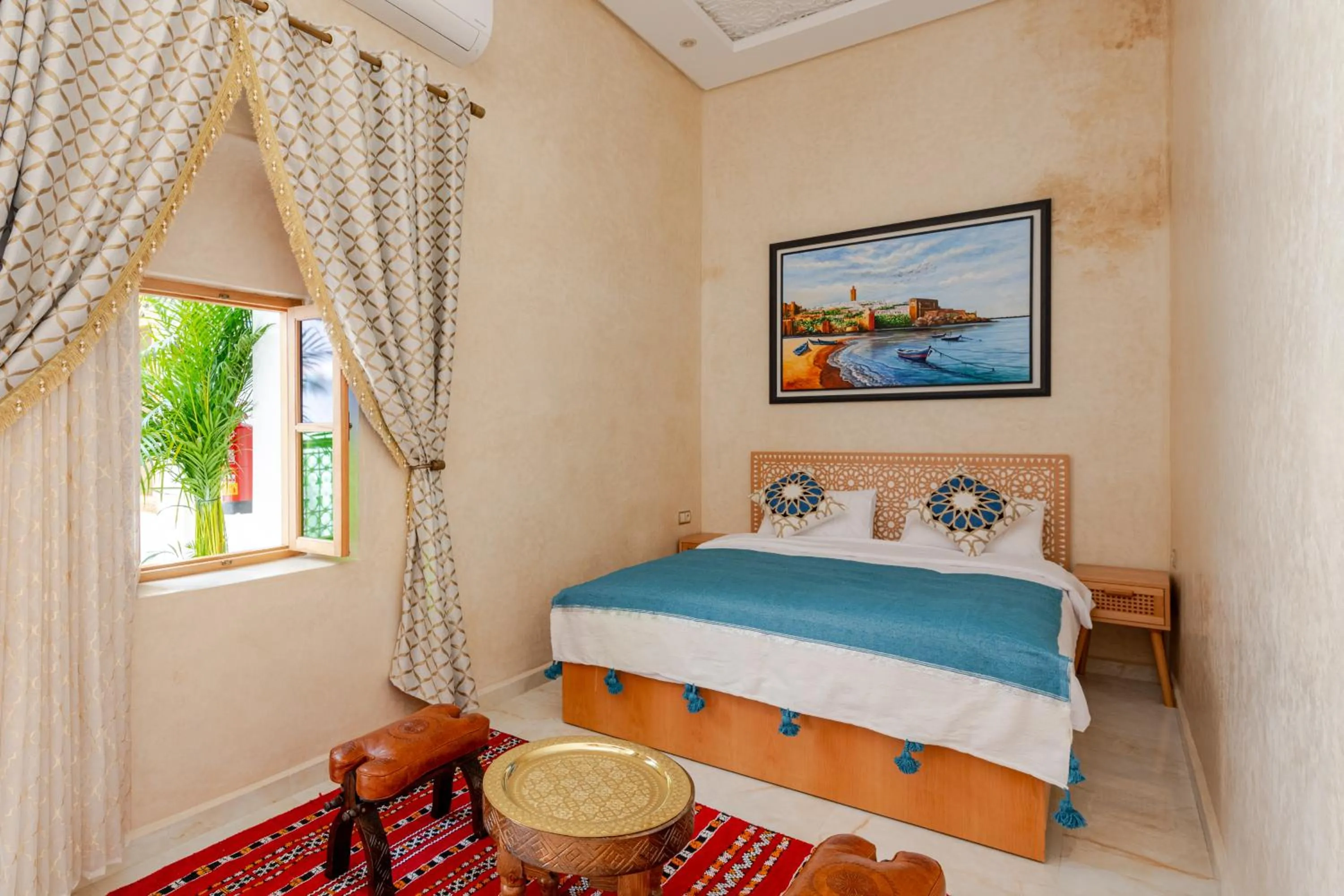 Bed in Luxurious Riad Center Rabat Dar Al Jeld