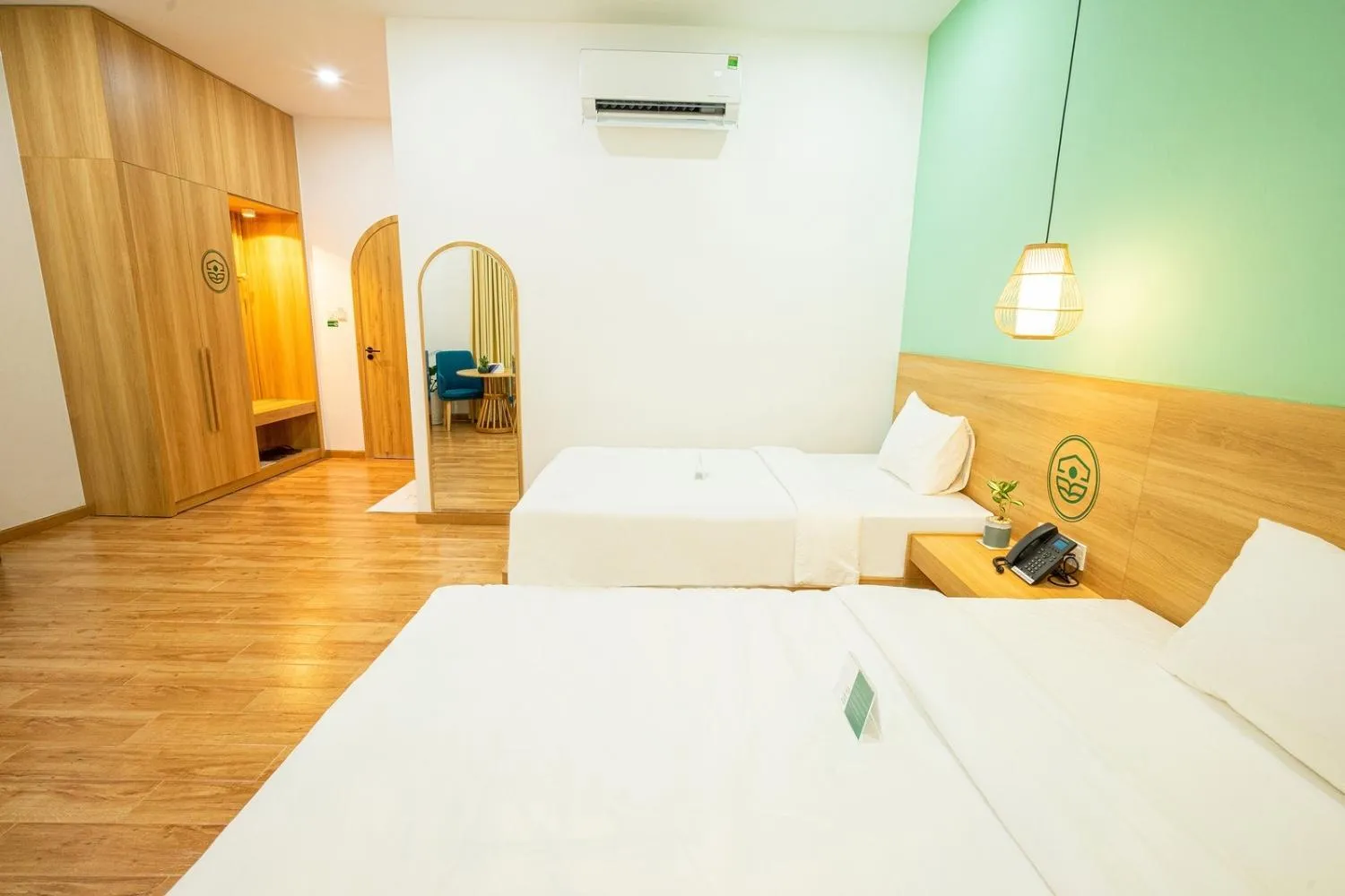 Bed in VinaEcolife Lodge