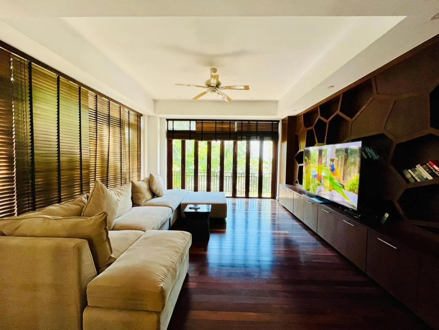 Living room in Amatapura Beachfront Villa 12, SHA Certified