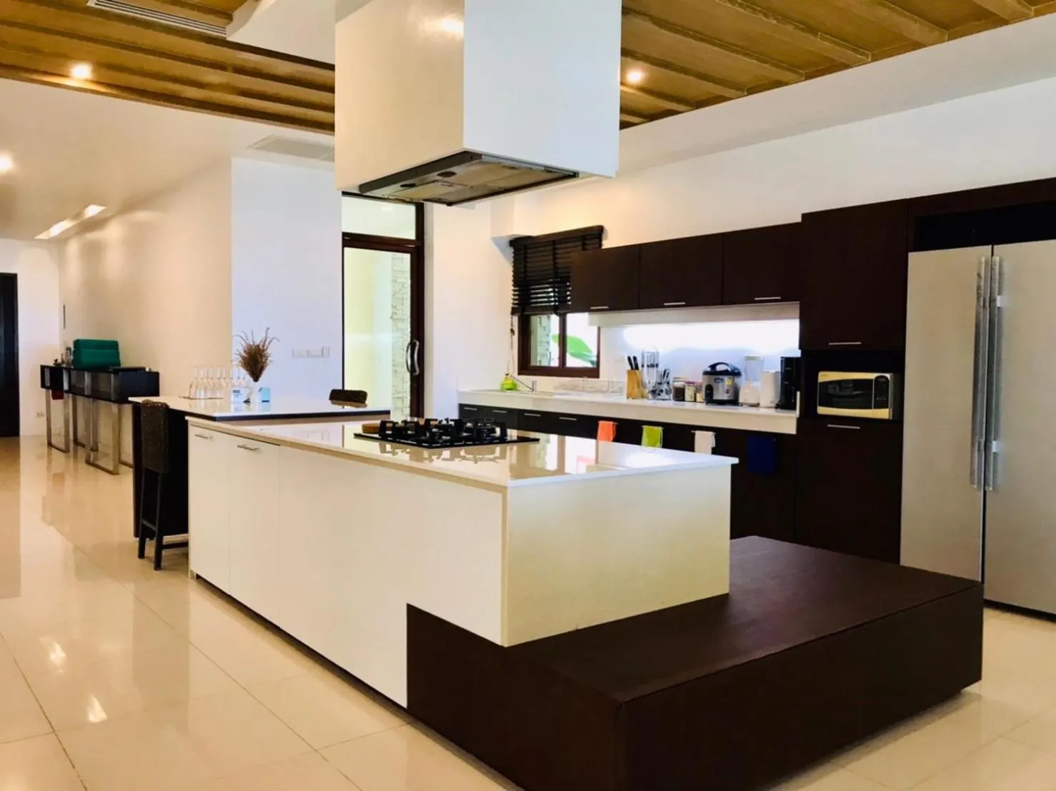 kitchen in Amatapura Beachfront Villa 14, SHA Certified