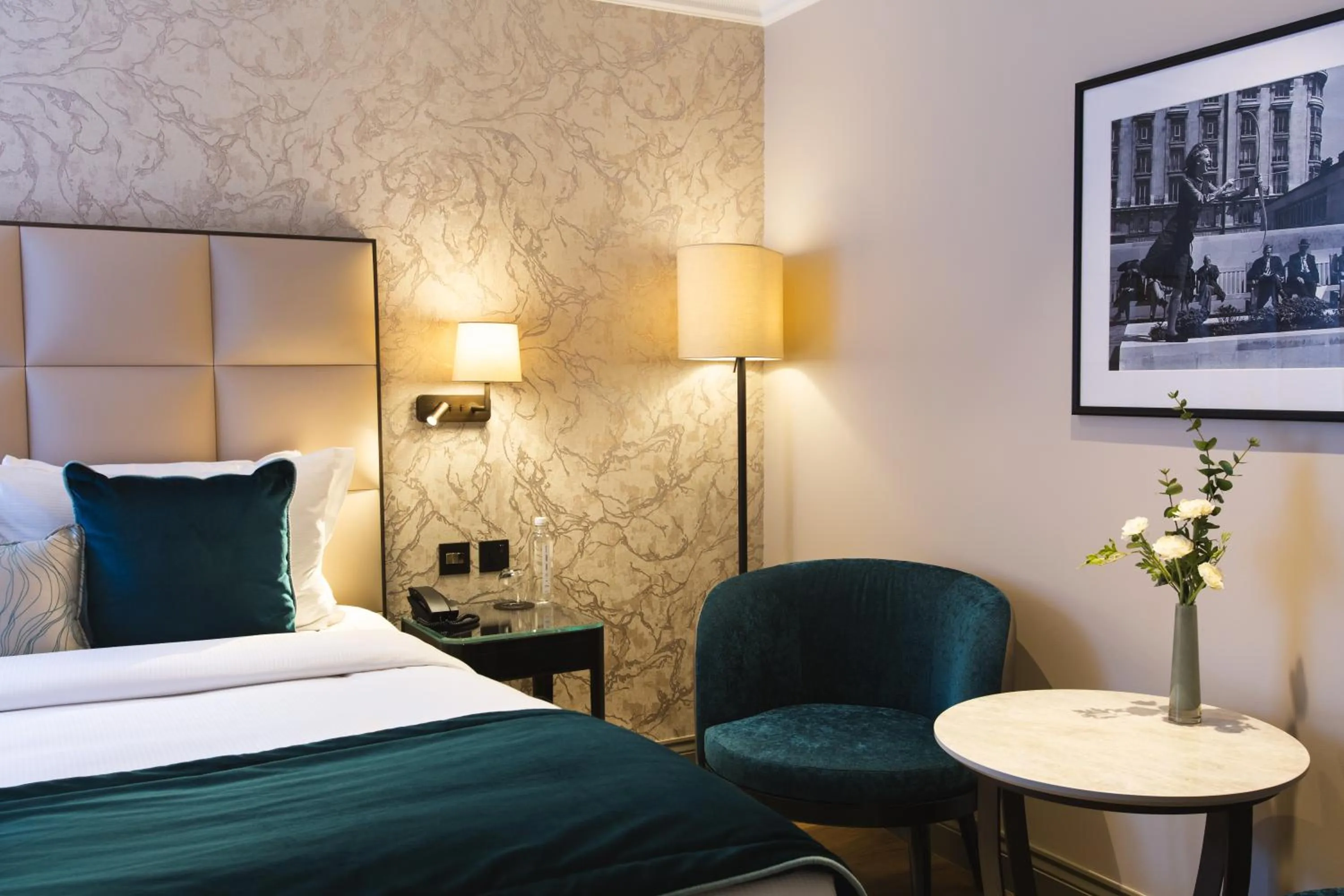 Bedroom, Bed in The Rathbone Hotel, Fitzrovia