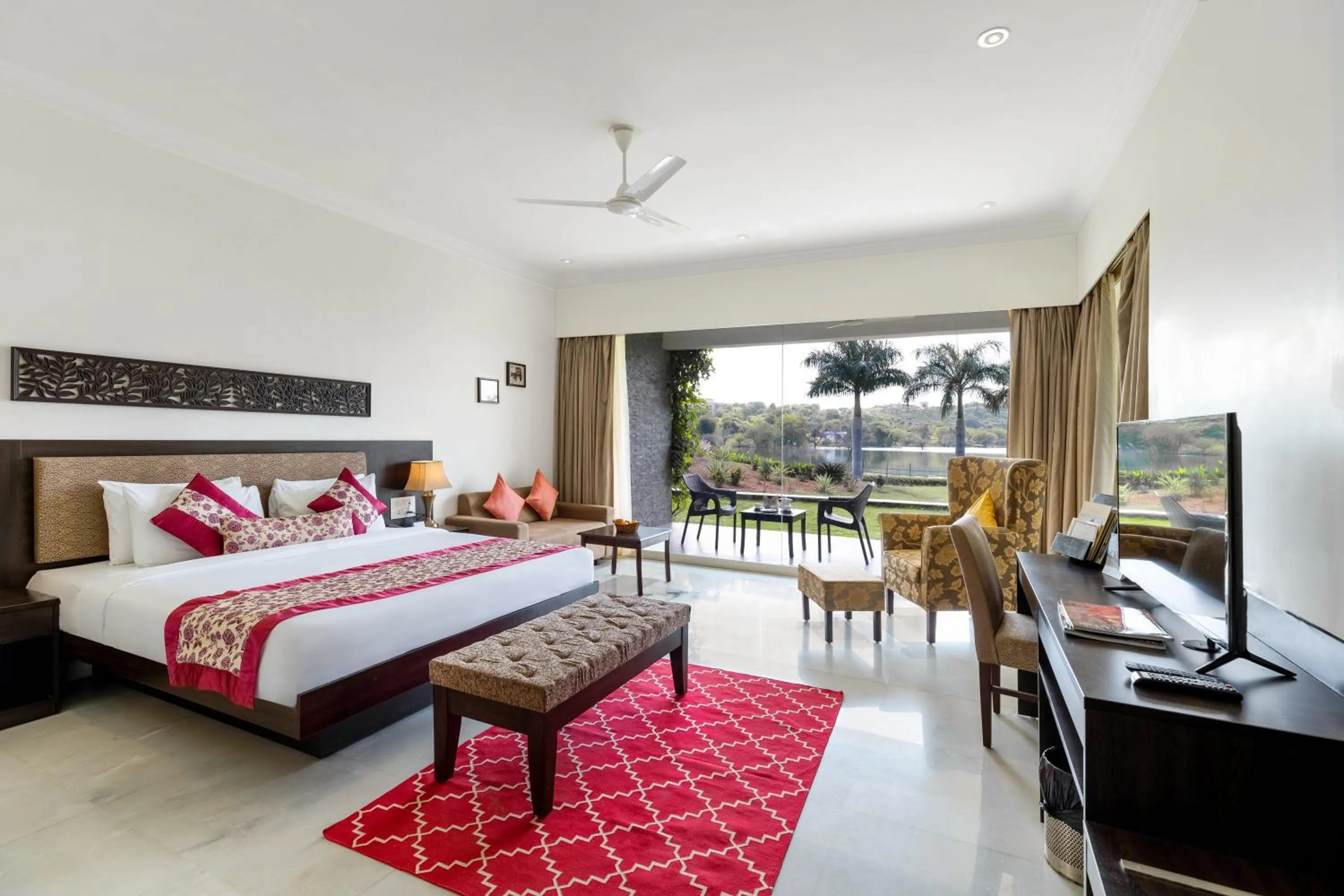 Bed in TatSaraasa Resort & Spa, Udaipur